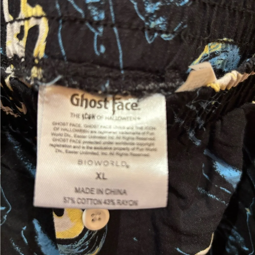 Bio World Ghost Face Scream Print Boxers Shorts Size XL